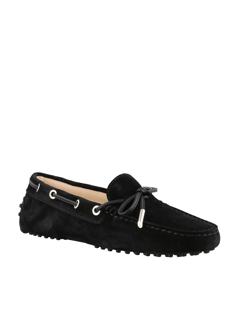 Tod's Gommino Suede Driver Loafers Black Size 38 EU 8 US